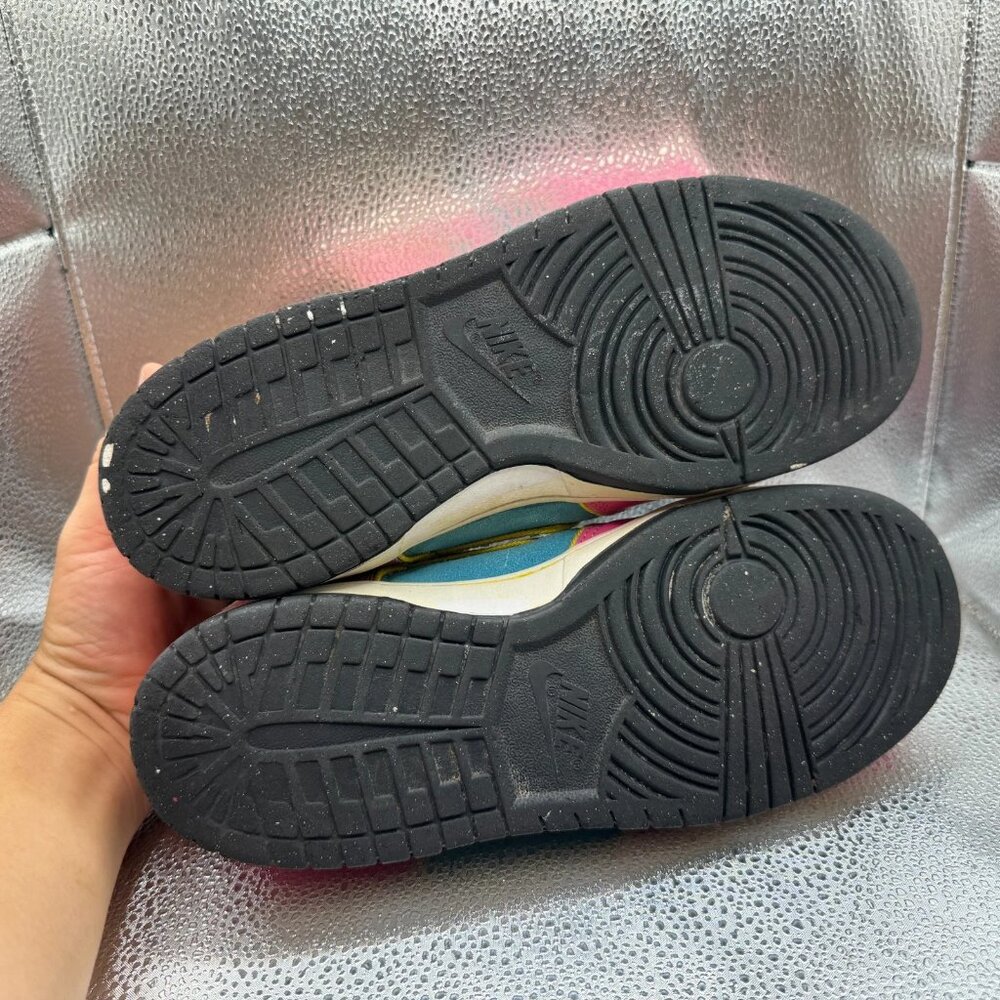 Size 9.5‎ Nike Dunk SB Low Pacman Mens Pink Blue Athletic Sneakers 313170-461 - Picture 9 of 12